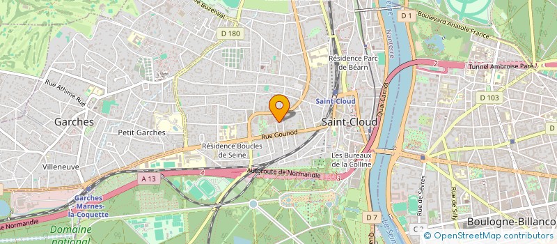 localisation de l'entreprise DES NEGOCIANTS à SAINT-CLOUD