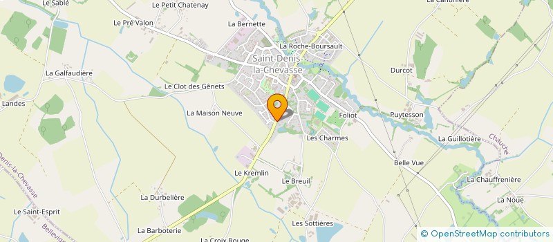 localisation de l'entreprise DES NIDS D'EVEIL  SAINT-DENIS-LA-CHEVASSE