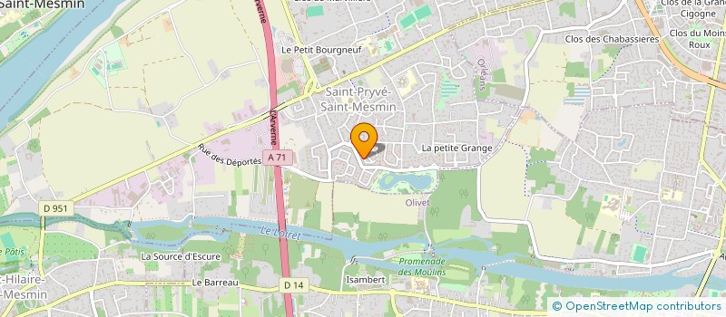 localisation de l'entreprise DES NOISETIERS à SAINT-PRYVE-SAINT-MESMIN