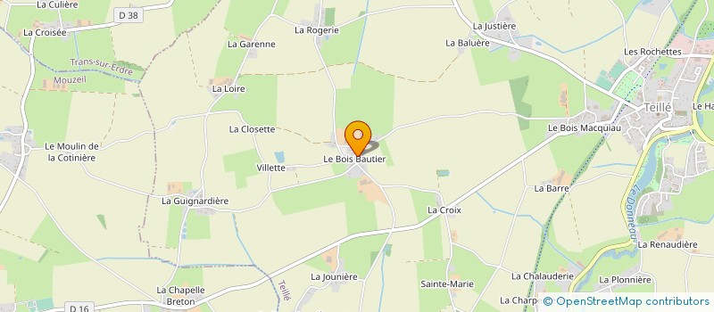 localisation de l'entreprise DES NOUETTES à TEILLE