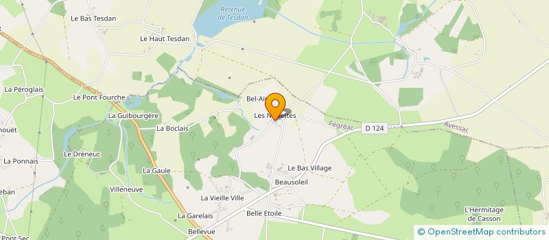 localisation de l'entreprise DES NOUETTES  FEGREAC