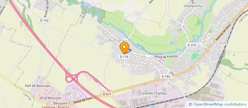 localisation de l'entreprise DES NOUVEAUX GITES  LA CRECHE