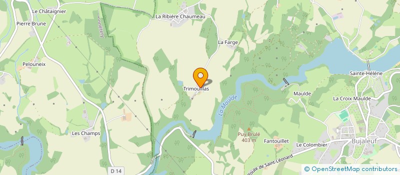 localisation de l'entreprise DES NOYERS  BUJALEUF