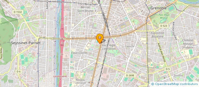 localisation de l'entreprise DES NUEES DE SENS  GRENOBLE