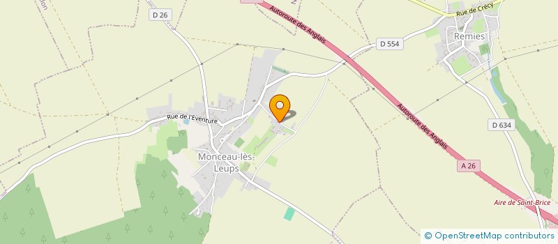localisation de l'entreprise DES OEUFS à MONCEAU-LES-LEUPS