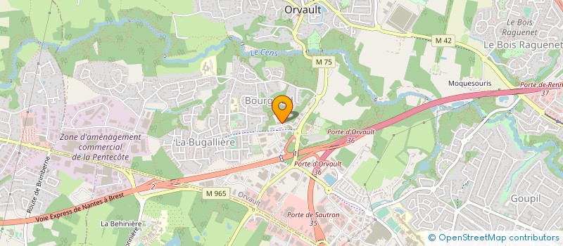 localisation de l'entreprise DES OLIVIERS à ORVAULT