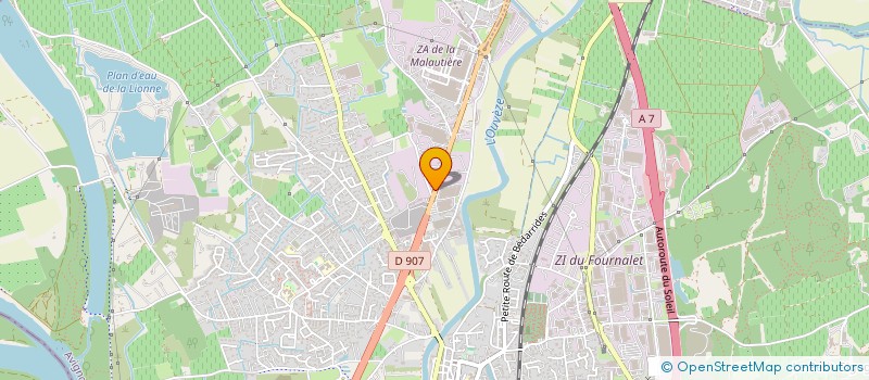 localisation de l'entreprise DES OLIVIERS  SORGUES