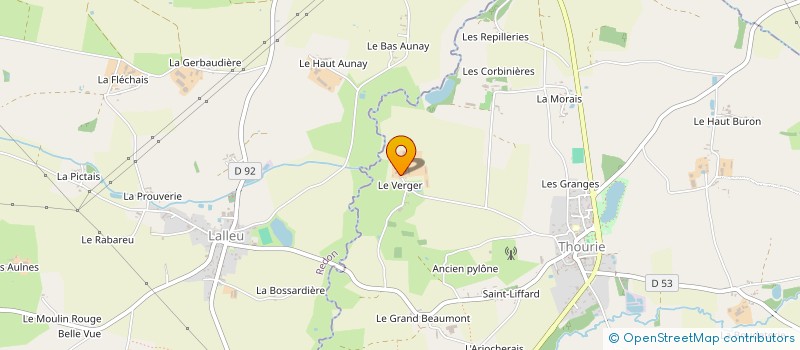 localisation de l'entreprise DES ONDES  THOURIE