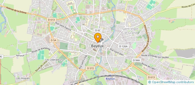 localisation de l'entreprise DES ONGLES A PART à BAYEUX