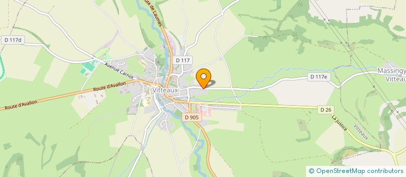 localisation de l'entreprise DES OUCHES  VITTEAUX