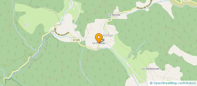 localisation de l'entreprise DES OURS  GLANDAGE