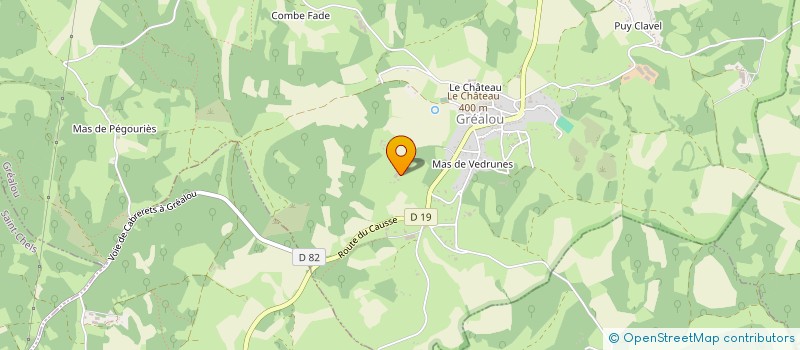 localisation de l'entreprise DES P  GREALOU