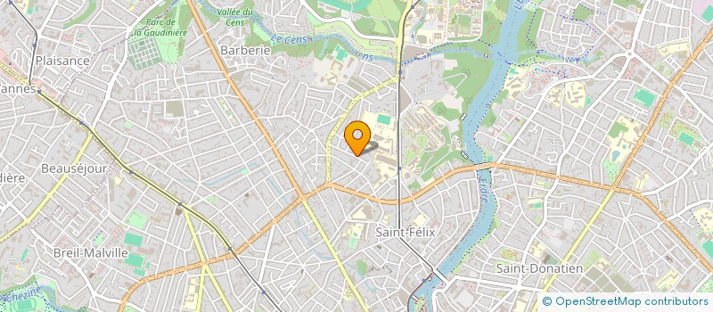 localisation de l'entreprise DES PAGES à NANTES
