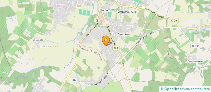 localisation de l'entreprise DES PALOMBES  FRONTON