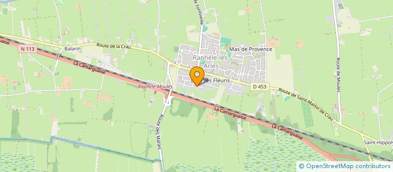 localisation de l'entreprise DES PALUNS  ARLES