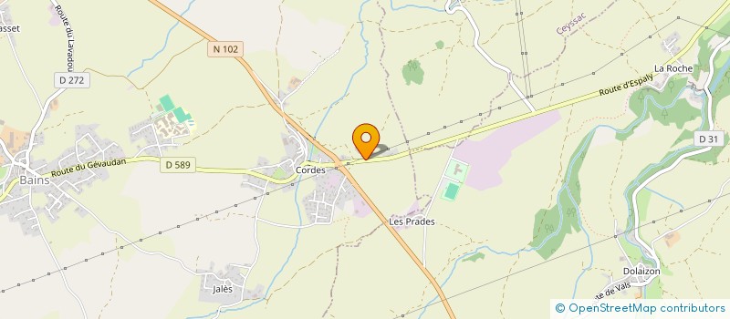 localisation de l'entreprise DES PANNEAUX  BAINS