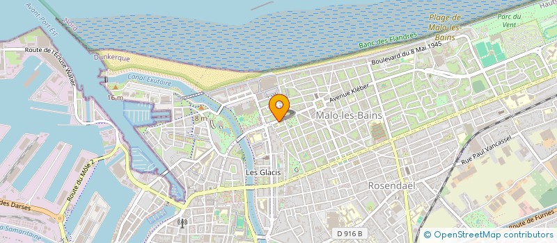localisation de l'entreprise DES PARENTS D'ELEVES DE L'ECOLE MATERNELLE DU PARC à DUNKERQUE
