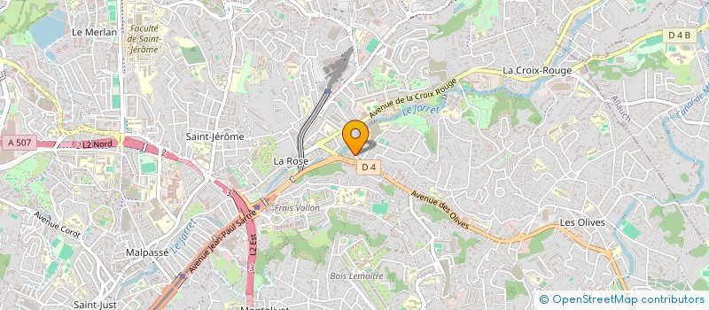 localisation de l'entreprise DES PARENTS D ELEVES DE LA ROSE  MARSEILLE