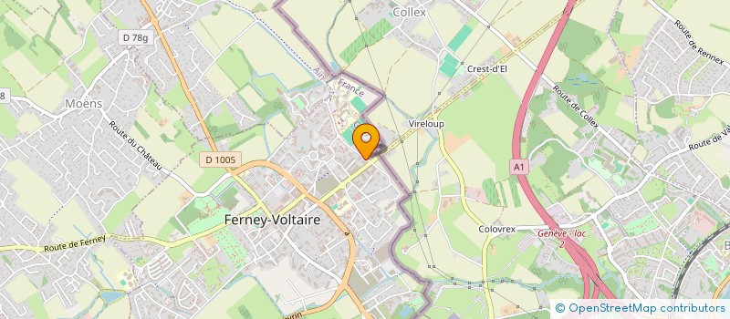 localisation de l'entreprise DES PARENTS D ELEVES DE LA SECTION ITALIENNE à FERNEY-VOLTAIRE