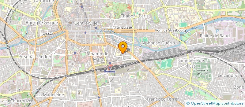 localisation de l'entreprise DES PAROISSES DE L OUEST  RENNES