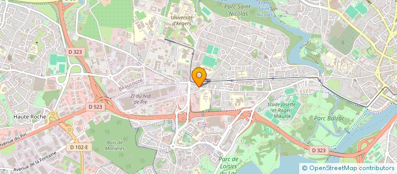 localisation de l'entreprise DES PARTICULIERS à ANGERS