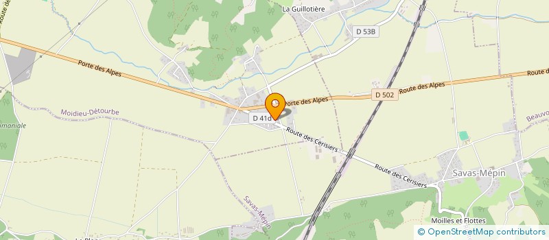 localisation de l'entreprise DES PAS POUR LUCA  MOIDIEU-DETOURBE