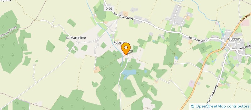 localisation de l'entreprise DES PASSIONS  CUSSAY