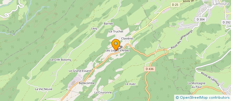 localisation de l'entreprise DES PATOUNES  SEPTMONCEL LES MOLUNES