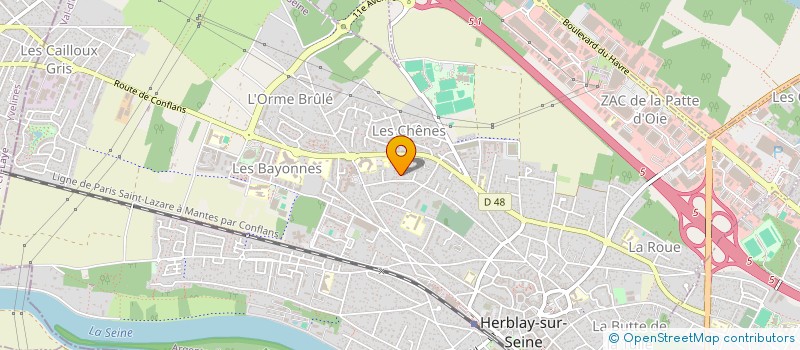 localisation de l'entreprise DES PATTES ET DES HOMMES  HERBLAY-SUR-SEINE