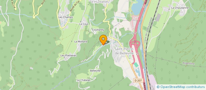 localisation de l'entreprise DES PATTES POUR DES SENS  SAINT-PIERRE-DE-BELLEVILLE