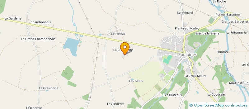 localisation de l'entreprise DES PATUREAUX à POULAINES