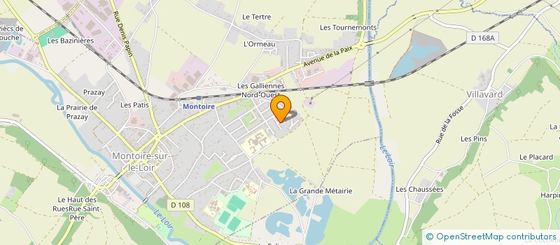 localisation de l'entreprise  DES PAVILLONS  FONTAINE-LES-COTEAUX