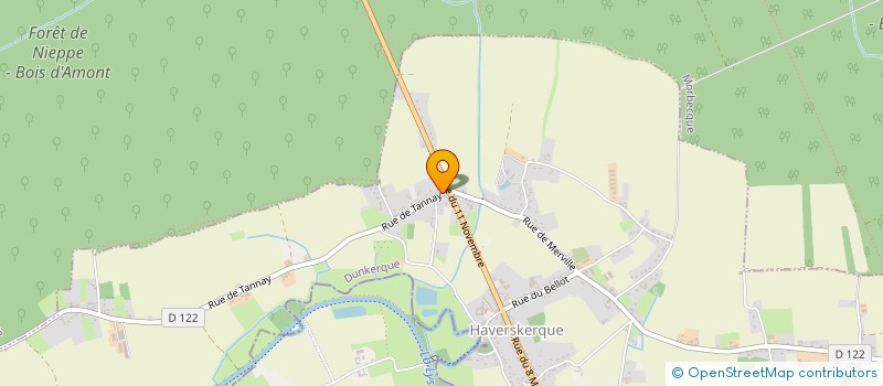 localisation de l'entreprise DES PAYSAGES DES JARDINS ET DES HOMMES  HAVERSKERQUE