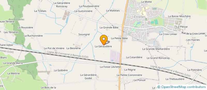 localisation de l'entreprise DES PECHERS  ETRELLES