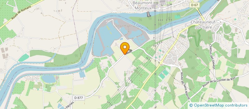 localisation de l'entreprise DES PECHES  CHATEAUNEUF-SUR-ISERE