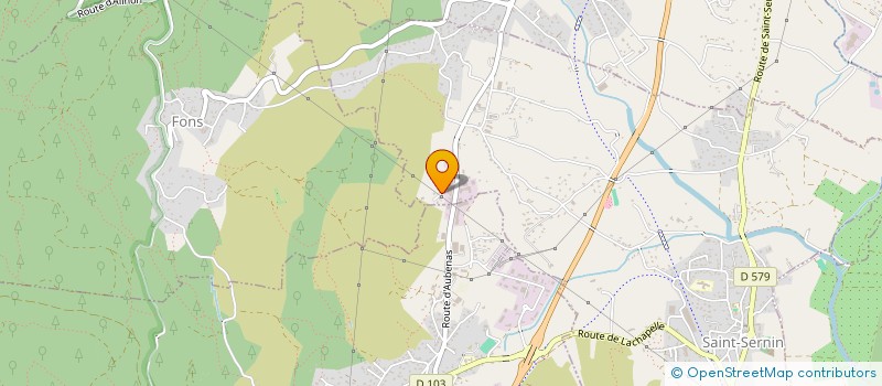 localisation de l'entreprise DES PELOUX  SAINT-SERNIN