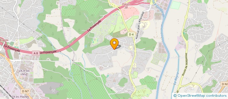 localisation de l'entreprise DES PERDRIX à FREJUS