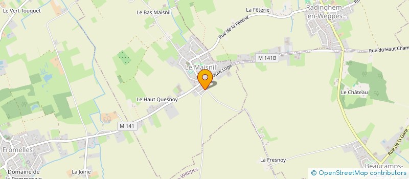 localisation de l'entreprise DES PERES OUMBAWA à LE MAISNIL