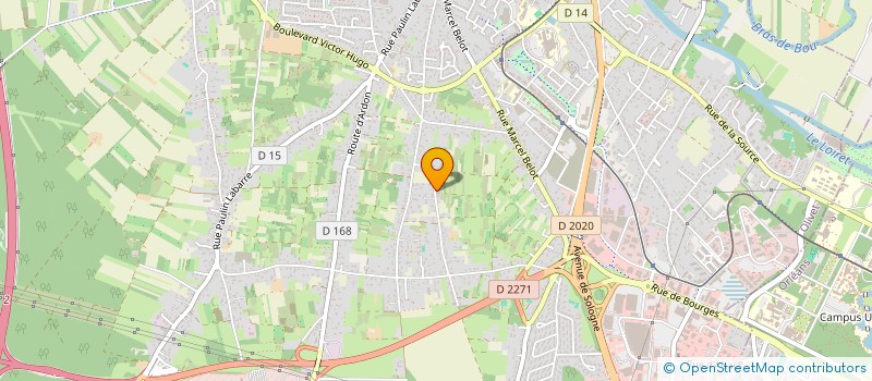 localisation de l'entreprise DES PERRIERES à OLIVET