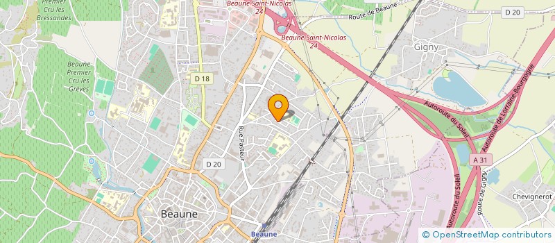 localisation de l'entreprise DES PERVENCHES à BEAUNE