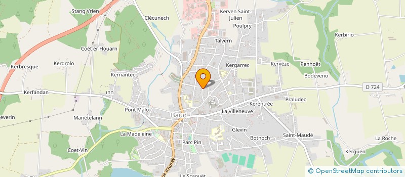 localisation de l'entreprise DES PETITES QUENOTTES  BAUD