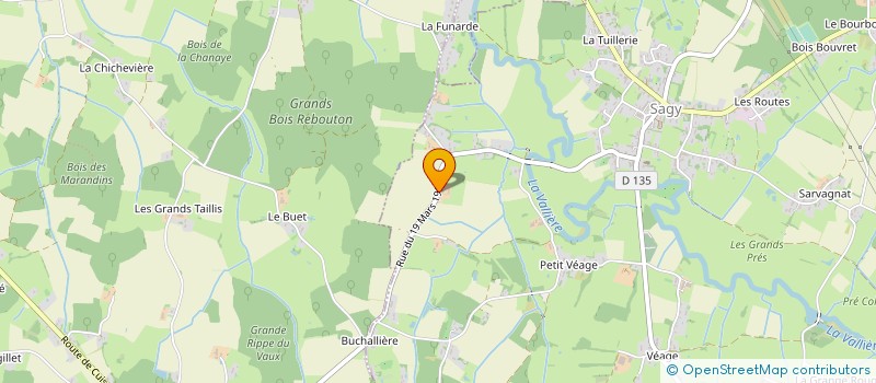 localisation de l'entreprise DES PETITS BOIS à SAGY