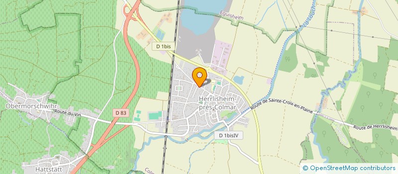 localisation de l'entreprise DES PETITS CHENES  HERRLISHEIM-PRES-COLMAR