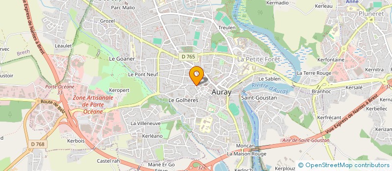 localisation de l'entreprise DES PETITS OBJETS D'ART à AURAY