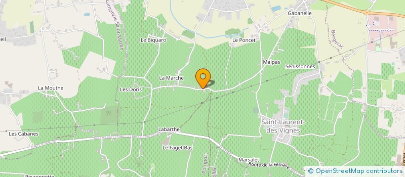 localisation de l'entreprise DES PETITS PLUS  SAINT-LAURENT-DES-VIGNES