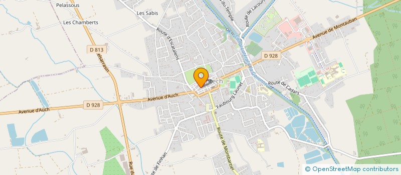 localisation de l'entreprise DES PEUPLERAIES DE  GIMONE  CORDES-TOLOSANNES