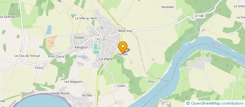 localisation de l'entreprise DES PEUPLIERS à ARZAL