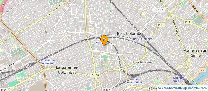 localisation de l'entreprise DES PEUPLIERS à BOIS-COLOMBES