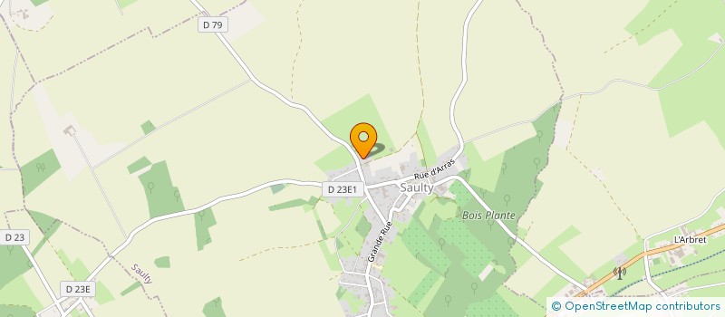 localisation de l'entreprise DES PEUPLIERS  SAULTY