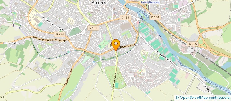 localisation de l'entreprise DES PIEDALLOUES à AUXERRE